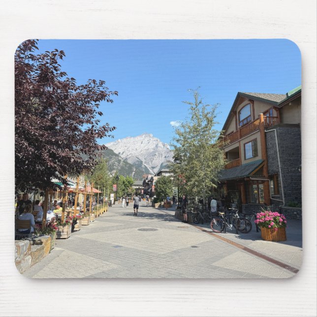 Tapis De Souris Ville de Canmore en Alberta Canada (Devant)