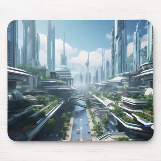Tapis De Souris Ville de l'avenir (Devant)