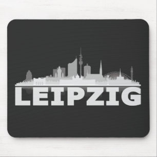 Tapis De Souris Ville de Leipzig Skyline Mousepad