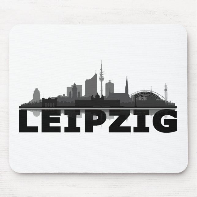Tapis De Souris Ville de Leipzig Skyline Mousepad (Devant)