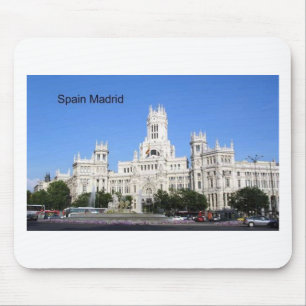 Tapis De Souris Ville de l'Espagne, Madrid hôtel Plaza de Cibeles