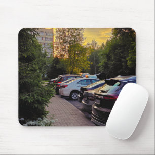 Tapis de souris Ville de l'heure dorée – Personnal