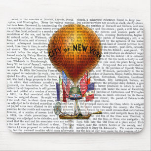 Tapis De Souris Ville de New York Hot Air Balloon