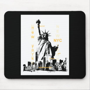 Tapis De Souris Ville de New York Ny Nyc Statue de la Liberté _1 