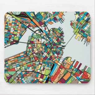Tapis De Souris Ville Etats-Unis de Boston