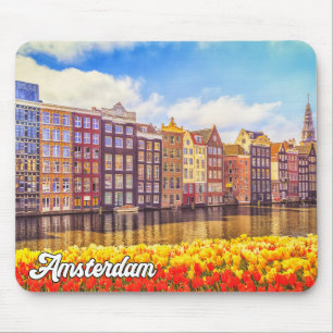 Tapis De Souris Ville Historique D'Amsterdam, Pays-Bas