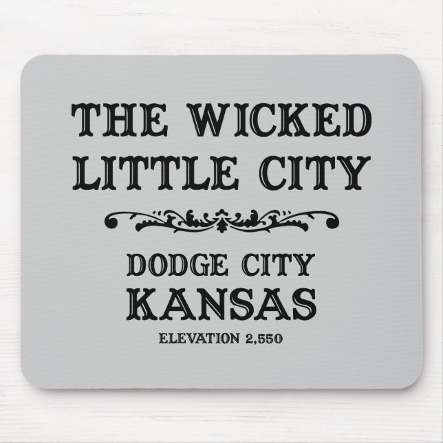 Tapis De Souris Ville le Kansas de Dodge (Devant)