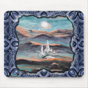 Tapis De Souris Ville lumière future