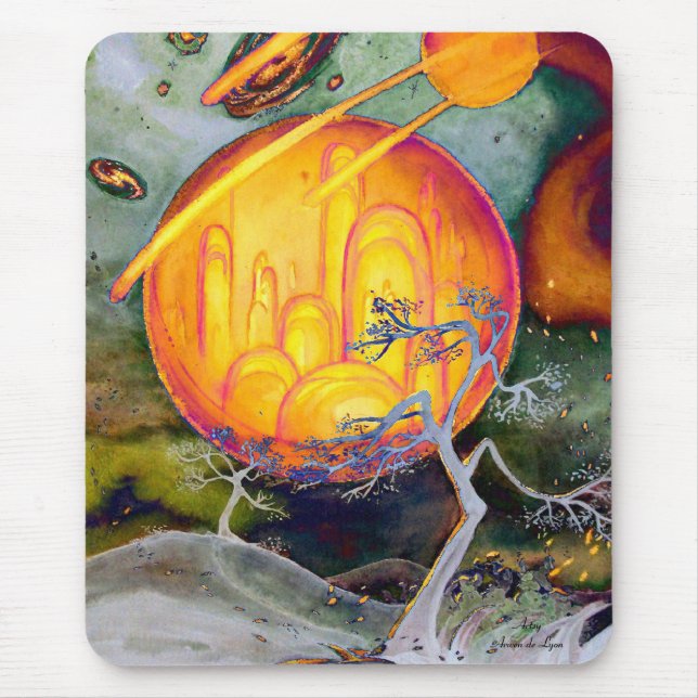 Tapis De Souris Ville psychédélique (Devant)
