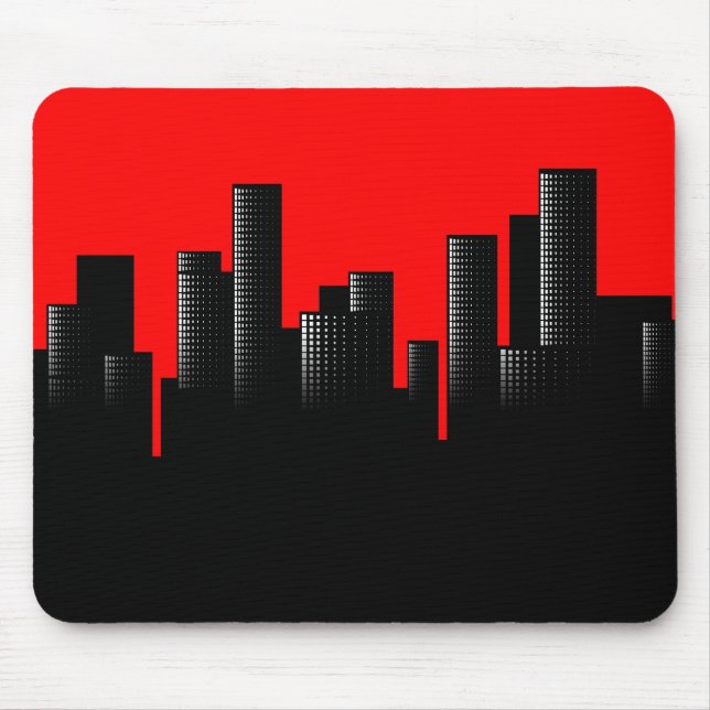 Tapis De Souris ville rouge (Devant)