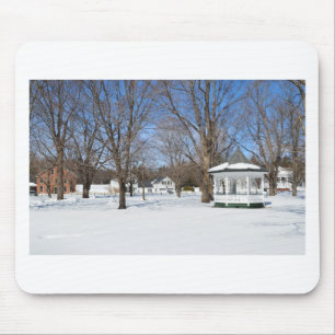 Tapis De Souris Ville typique du Vermont en hiver