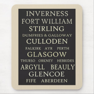 Tapis De Souris Villes Mousepad de l'Ecosse