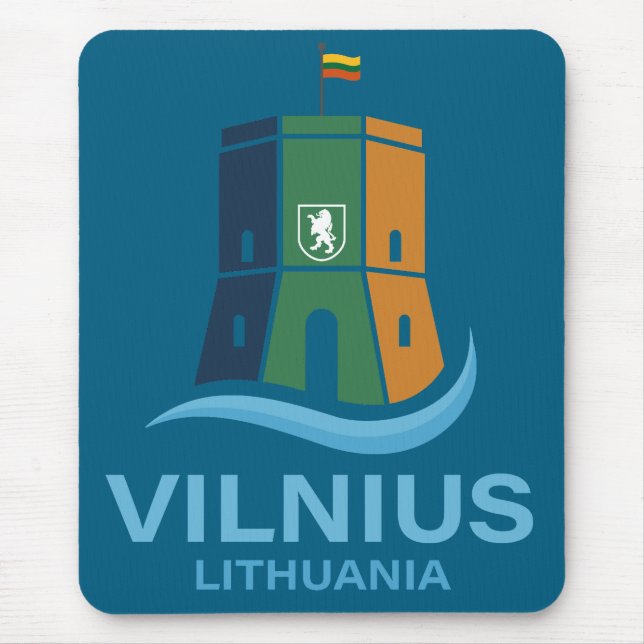 Tapis De Souris Vilnius Lituanie (Devant)