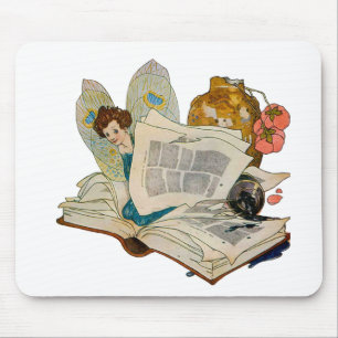 Tapis De Souris Vin de livre Fairy