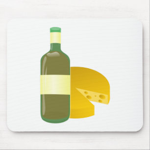 Tapis De Souris Vin et fromage