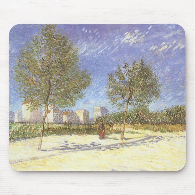 Tapis De Souris Vincent van Gogh - À la périphérie de Paris (Devant)