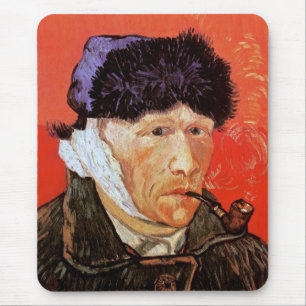 Tapis De Souris Vincent Van Gogh - Autoportrait Avec Oreille Bando