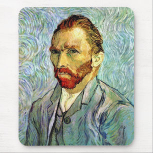 Tapis De Souris Vincent Van Gogh - Autoportrait vert Beaux-Arts