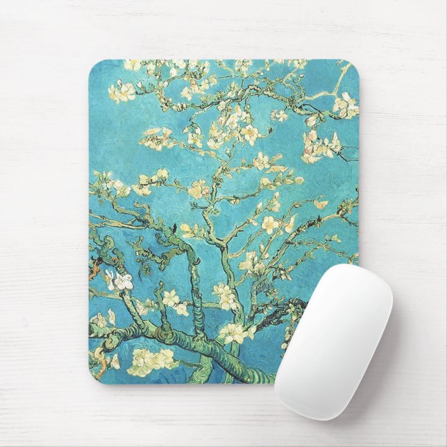 Tapis De Souris Vincent van Gogh Blossomong Aramande (Avec souris)