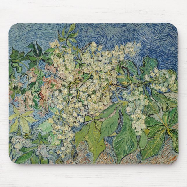 Tapis De Souris Vincent van Gogh| Branches en fleurs de châtaignie (Devant)
