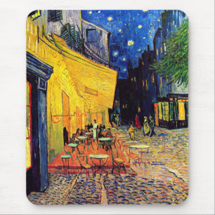 Tapis De Souris Vincent Van Gogh - Café Terrasse En Nuit Art