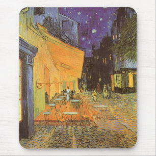 Tapis De Souris Vincent van Gogh - Café Terrasse en soirée