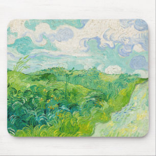 Tapis De Souris Vincent van Gogh - Champ de blé vert, Auvers