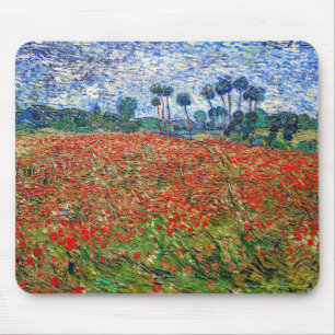 Tapis De Souris Vincent van Gogh - Champ de coquelicots