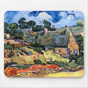 Tapis De Souris Vincent Van Gogh - Chaumières à Cordeville