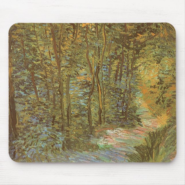 Tapis De Souris Vincent van Gogh - Chemin dans les bois (Devant)