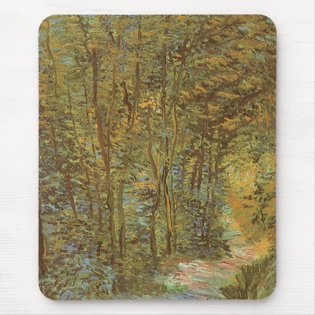 Tapis De Souris Vincent van Gogh - Chemin dans les bois (Devant)