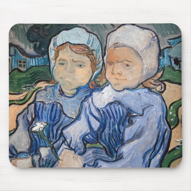 Tapis De Souris Vincent van Gogh - Deux petites filles (Devant)