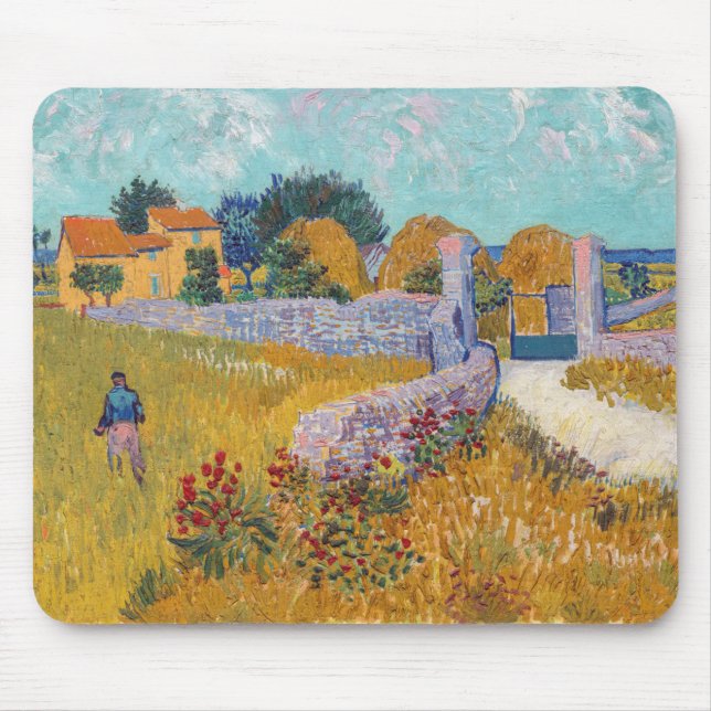 Tapis De Souris Vincent van Gogh - Ferme en Provence (Devant)