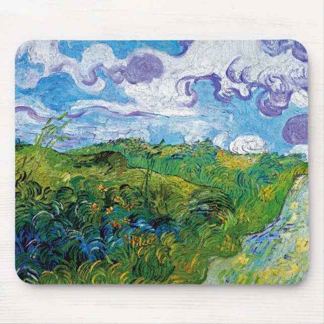 Tapis De Souris Vincent Van Gogh - Fibres De Blé Vert À Auvers (Devant)