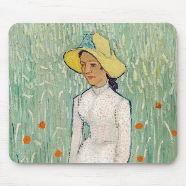 Tapis De Souris Vincent van Gogh - Fille en blanc (Devant)