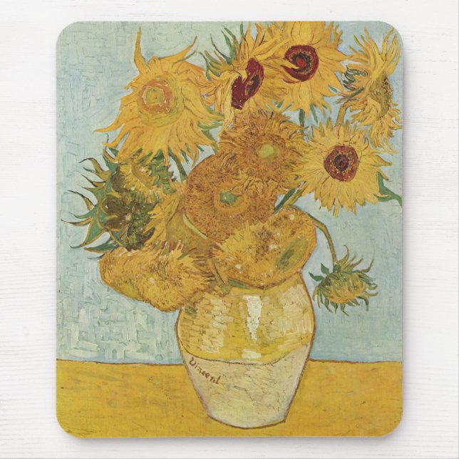 Tapis De Souris Vincent Van Gogh - Fleurs de soleil (Devant)