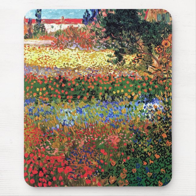 Tapis De Souris Vincent Van Gogh - Flower Garden Art (Devant)
