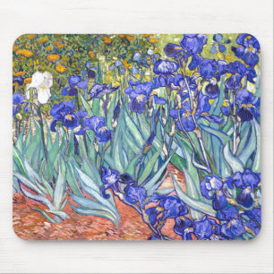 Tapis De Souris Vincent Van Gogh Irises Floral Vintage Fine Art