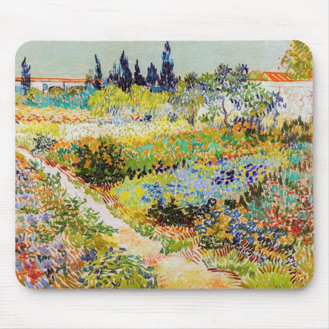 Tapis De Souris Vincent van Gogh - Jardin à Arles (Devant)