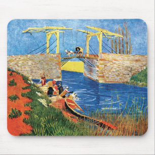 Tapis De Souris Vincent Van Gogh - Le Pont Langlois à Arles