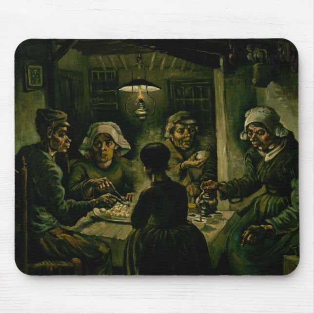 Tapis De Souris Vincent van Gogh - Les mangeurs de pommes de terre (Devant)