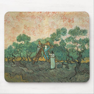 Tapis De Souris Vincent van Gogh les récolteuses olives,