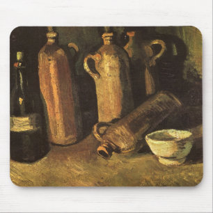 Tapis De Souris Vincent van Gogh - Nature morte avec 4 bouteilles 