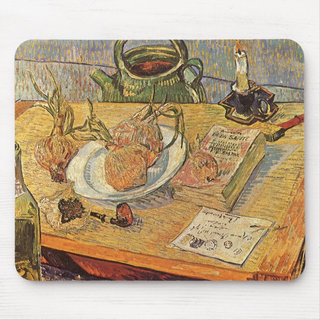 Tapis De Souris Vincent van Gogh - Nature morte avec planche à des (Devant)