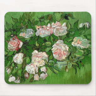 Tapis De Souris Vincent Van Gogh - Nature morte Roses roses Beaux-