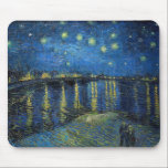 Tapis De Souris Vincent van Gogh - Nuit étoilée sur le Rhône<br><div class="desc">Nuit étoilée sur le Rhône / Nuit étoilée sur le Rhône - Vincent van Gogh,  Huile sur toile,  1888,  Arles</div>