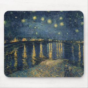 Tapis De Souris Vincent van Gogh   Nuit étoilée sur le Rhône