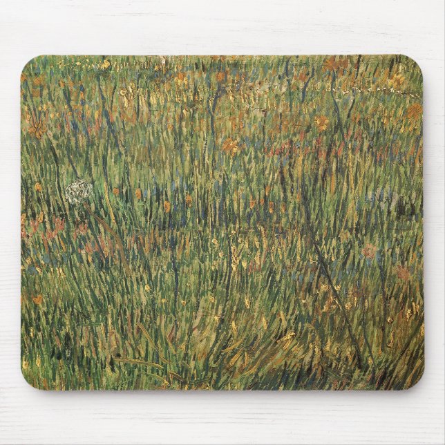 Tapis De Souris Vincent van Gogh - Pâturage en fleurs (Devant)