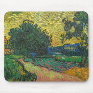Tapis De Souris Vincent van Gogh - Paysage à Twilight