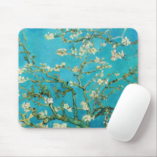 Tapis De Souris Vincent Van Gogh peignant Floraison des amandiers